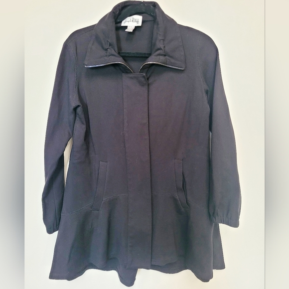 Classic Joseph Ribkoff black coat - Picture 1 of 9